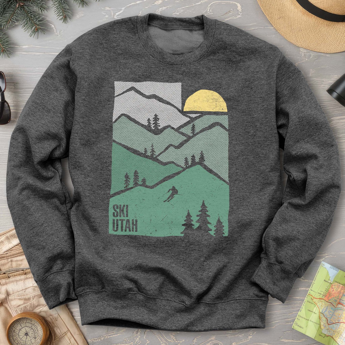 Ski Utah Mountains Sweatshirt