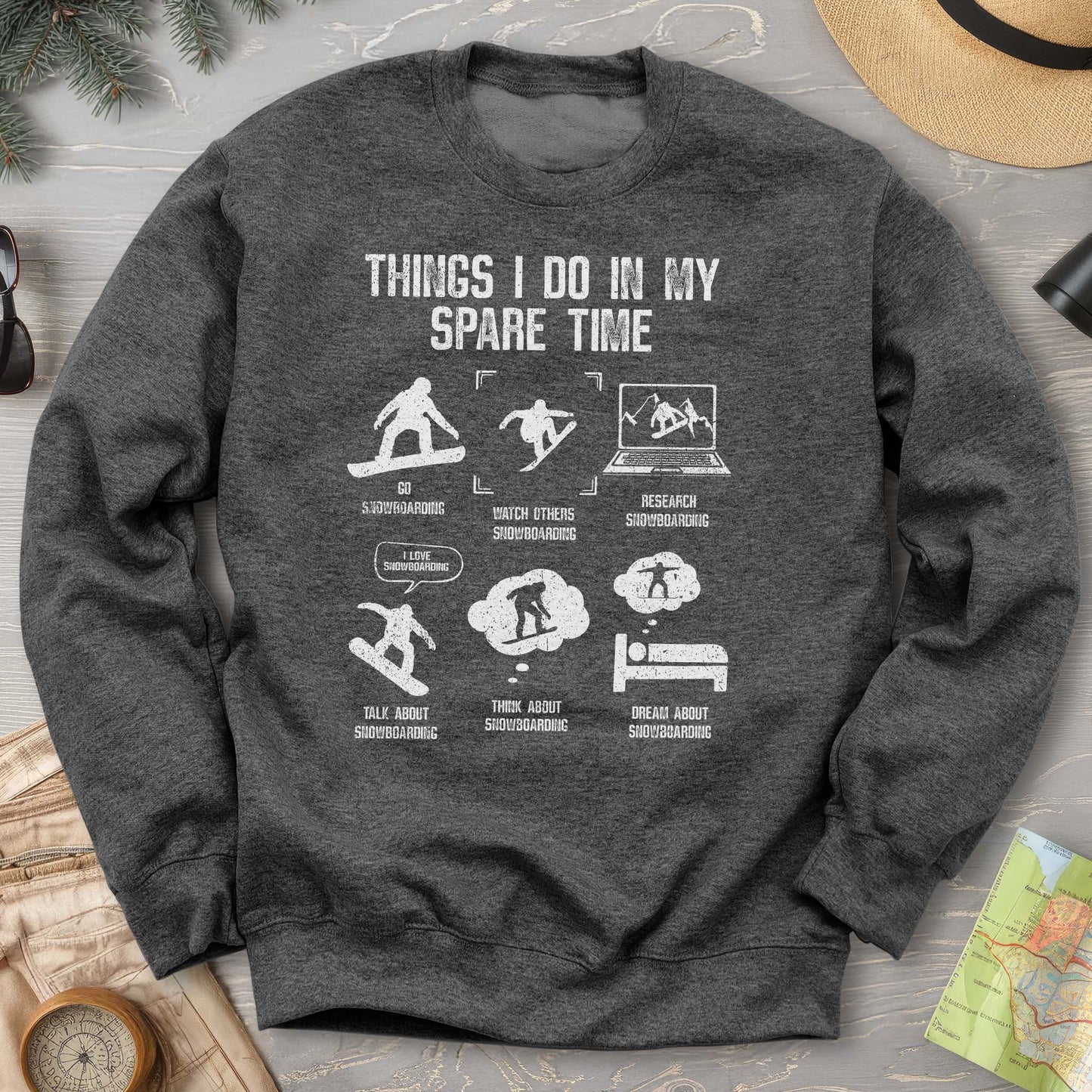 Spare Time Snowboard Sweatshirt