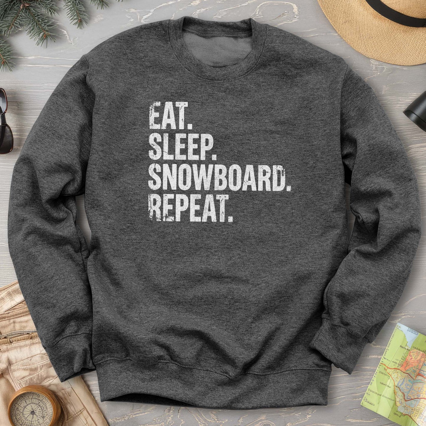 Eat Sleep Snowboard Sweatshirt