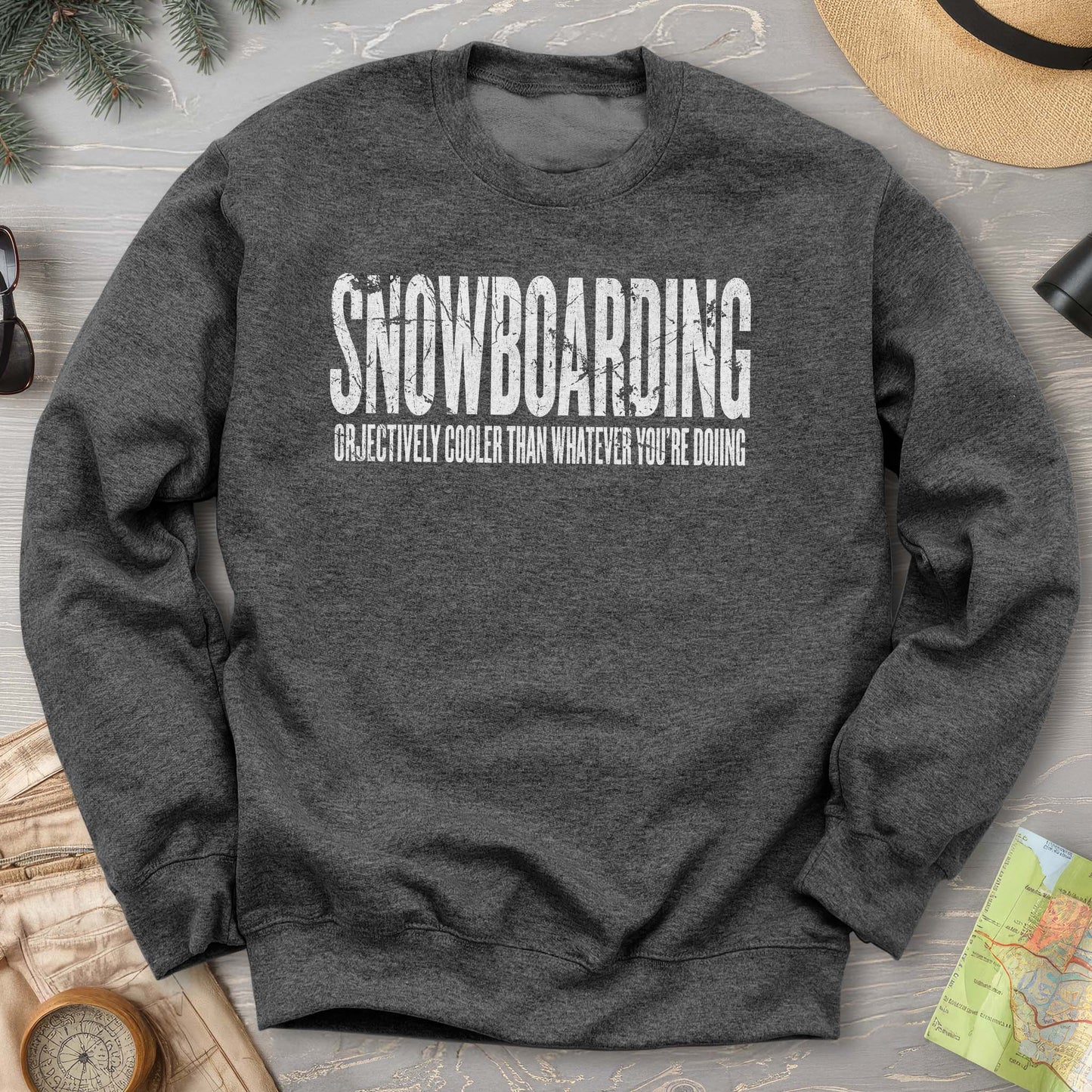 Snowboarding "Cooler" Sweatshirt