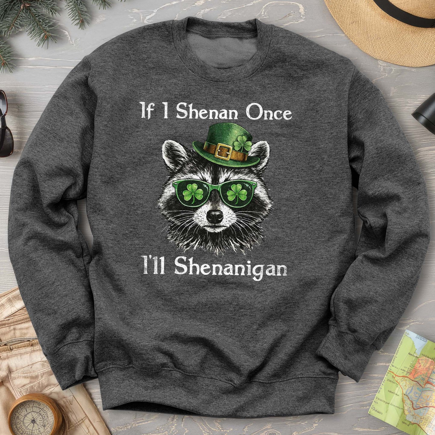 Shenanigans Raccoon Sweatshirt