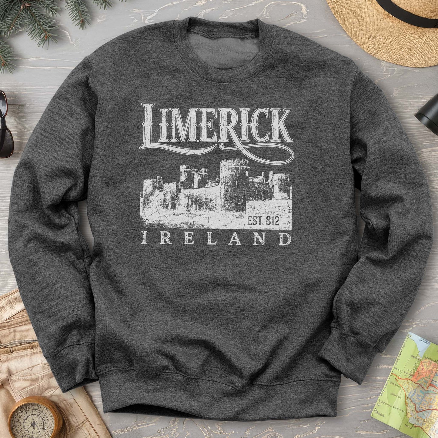 Limerick Ireland Vintage Print Sweatshirt