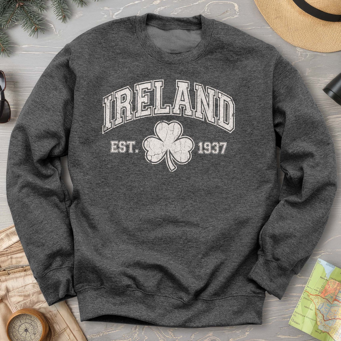Ireland Vintage Varsity Sweatshirt