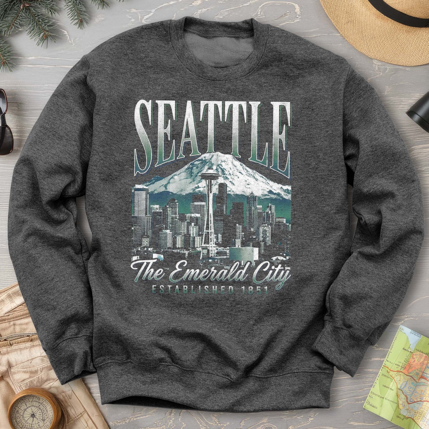 Seattle 90's Halftone Sweatshirt