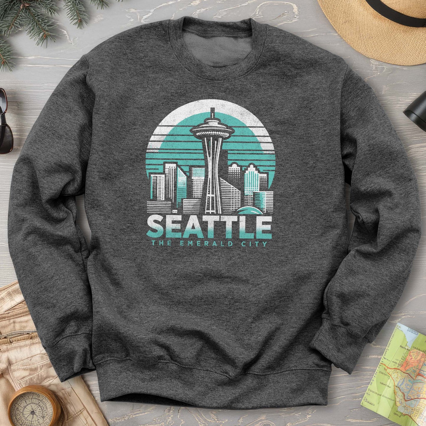 Seattle Retro Needle Sweatshirt