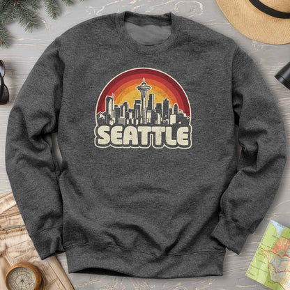 Seattle Retro Sunset Sweatshirt