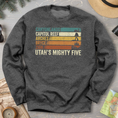 Utah's Mighty Five Stripes Sweatshirt