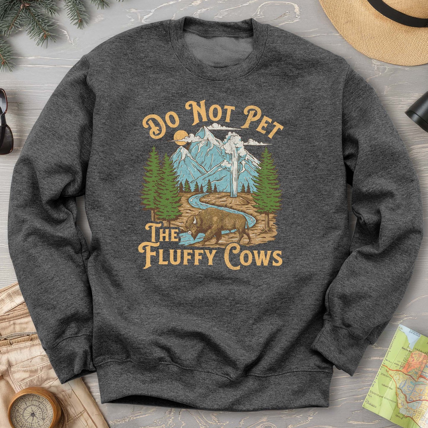 Fluffy Cows Yellowstone Sweatshirt