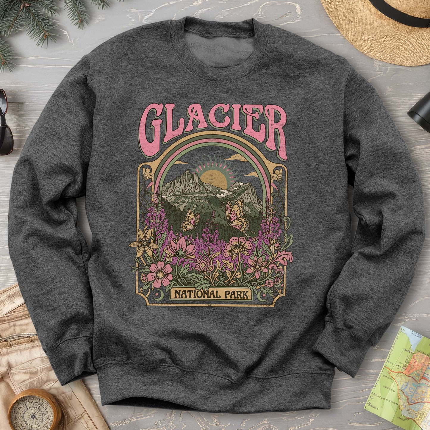 Glacier Butterfly Sweatshirt