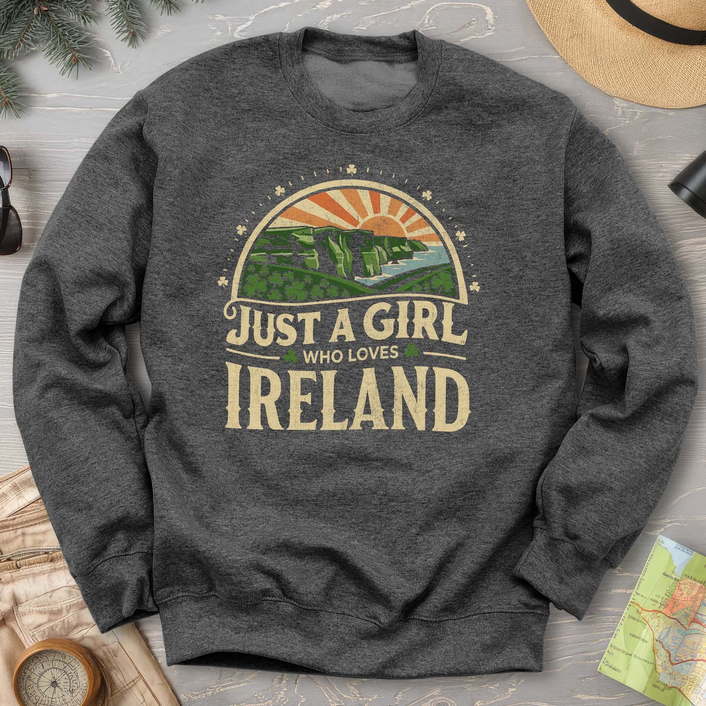 Just a Girl Who Loves Ireland Sweatshirt