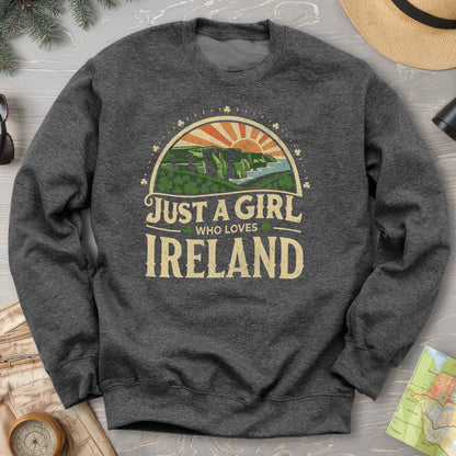 Just a Girl Who Loves Ireland Sweatshirt
