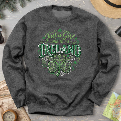 Just A Girl Shamrock Sweatshirt