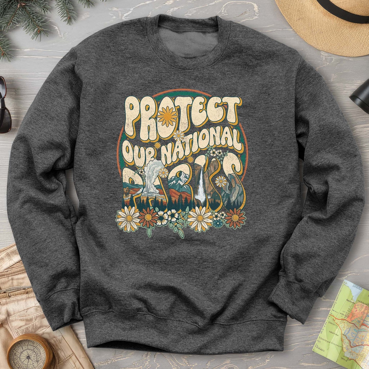 Protect Our Parks Groovy Sweatshirt