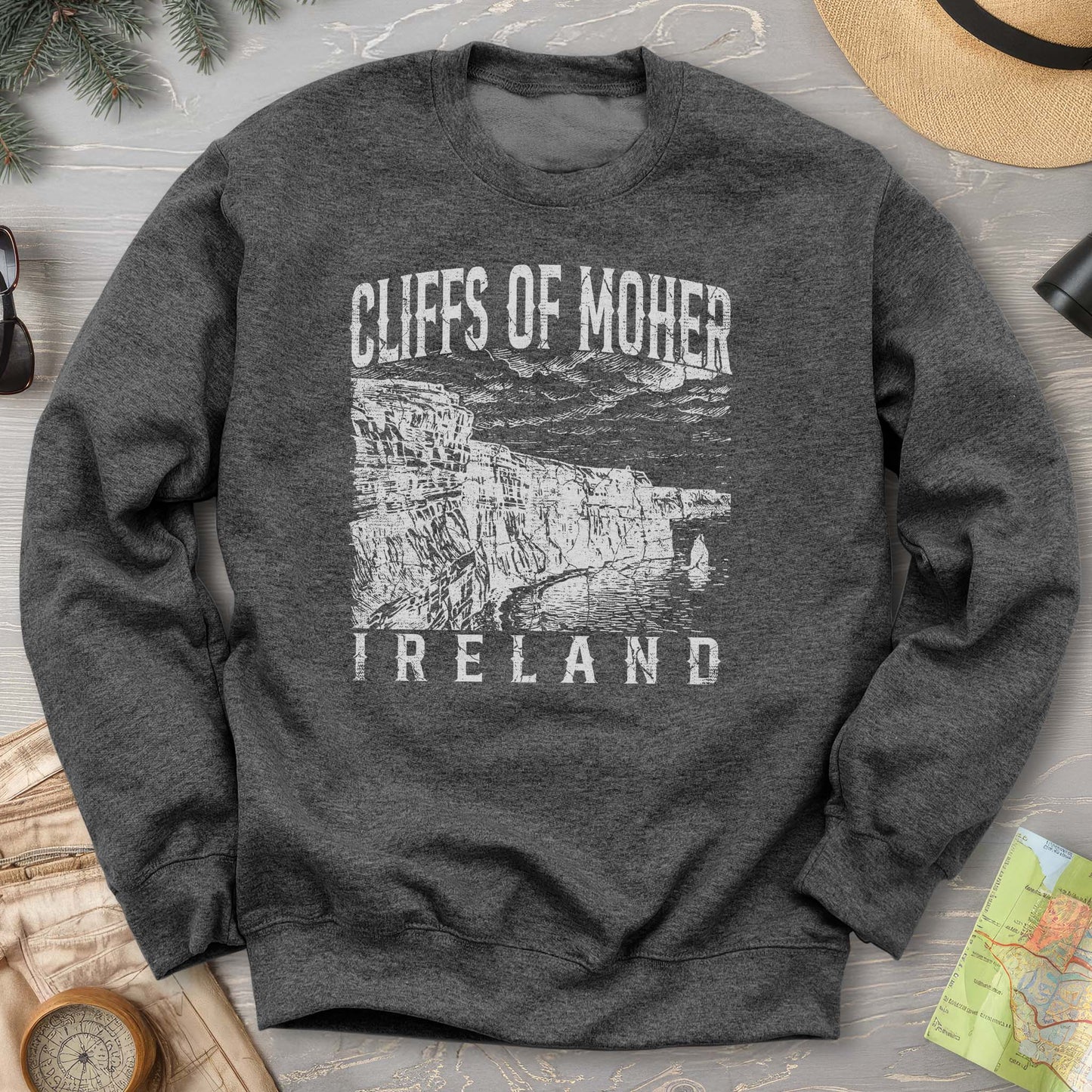 Cliffs Of Moher Sketch Sweatshirt