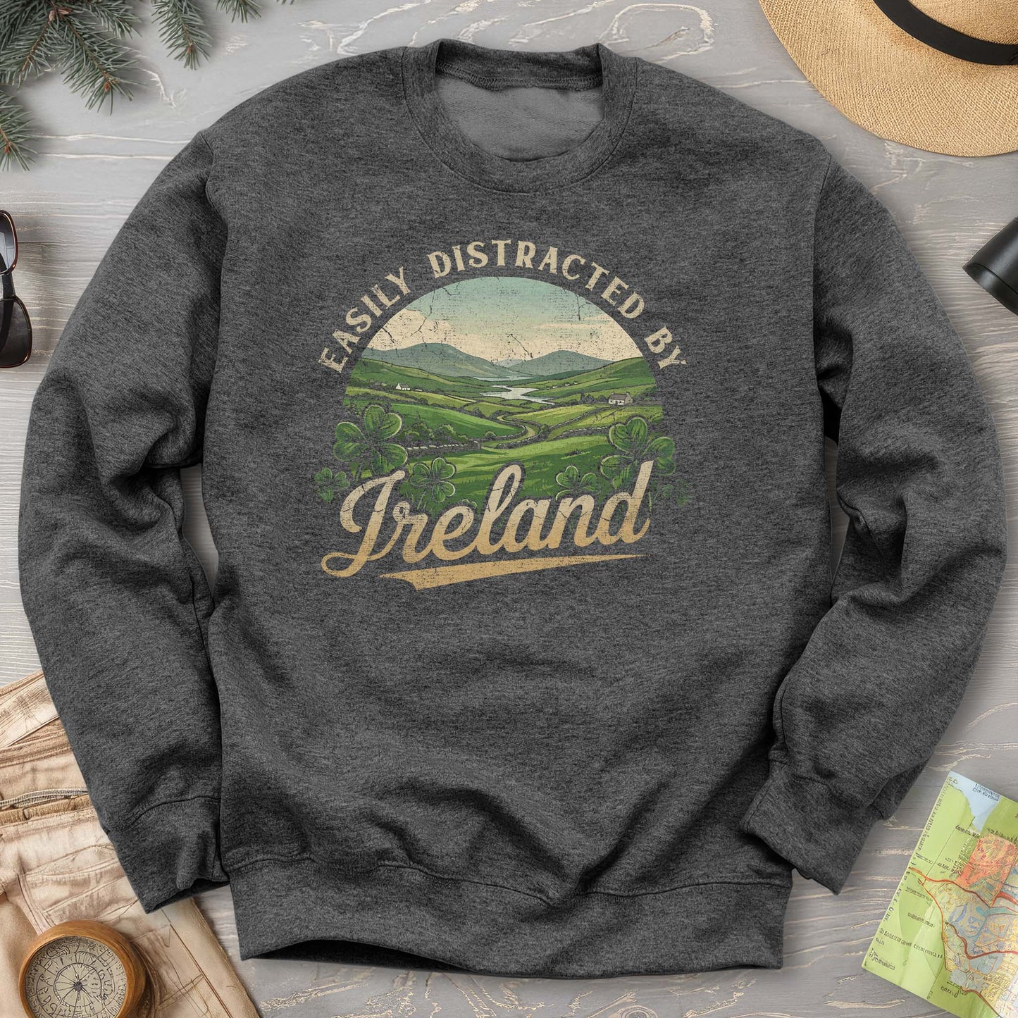 Distracted By Ireland Sweatshirt