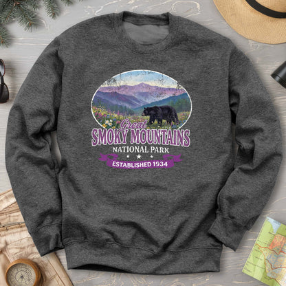 Smoky Mountains Retro Bear Sweatshirt