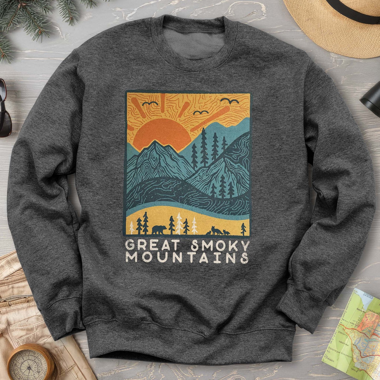 Smoky Mountains Scandi Sweatshirt