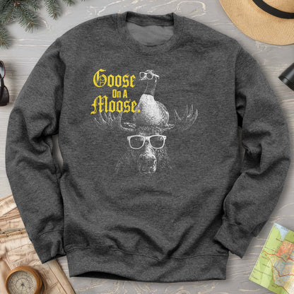 Goose On A Moose Halftone Sweatshirt