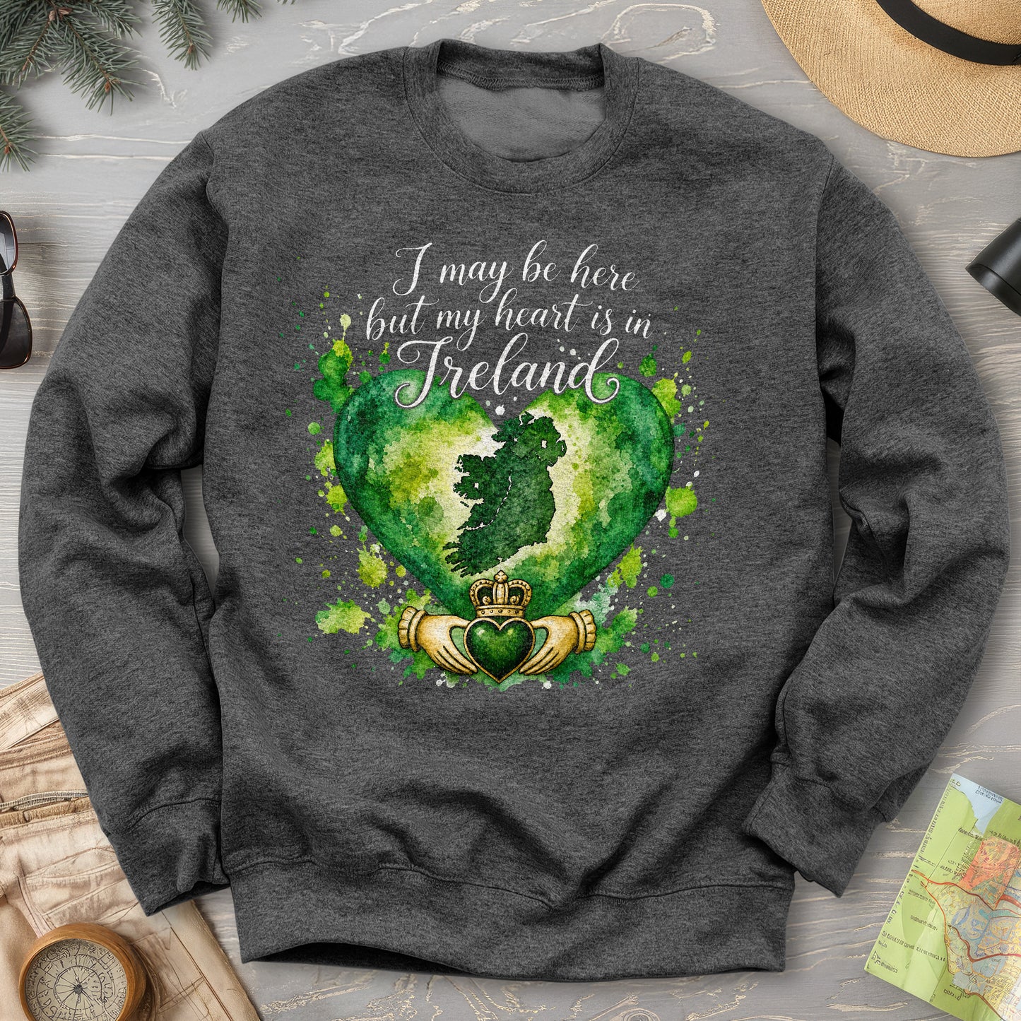 Ireland Heart Sweatshirt