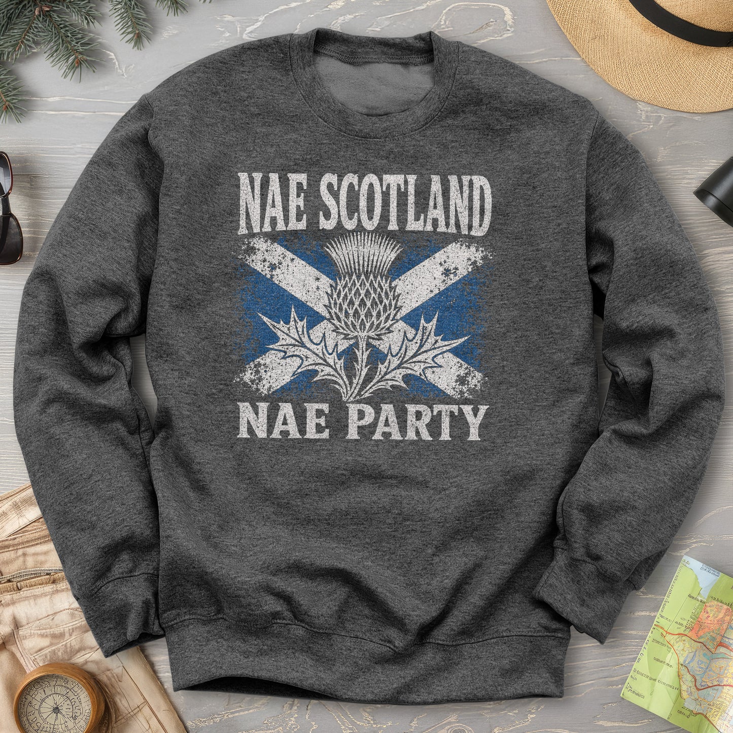 Nae Scotland Vintage Flag Sweatshirt