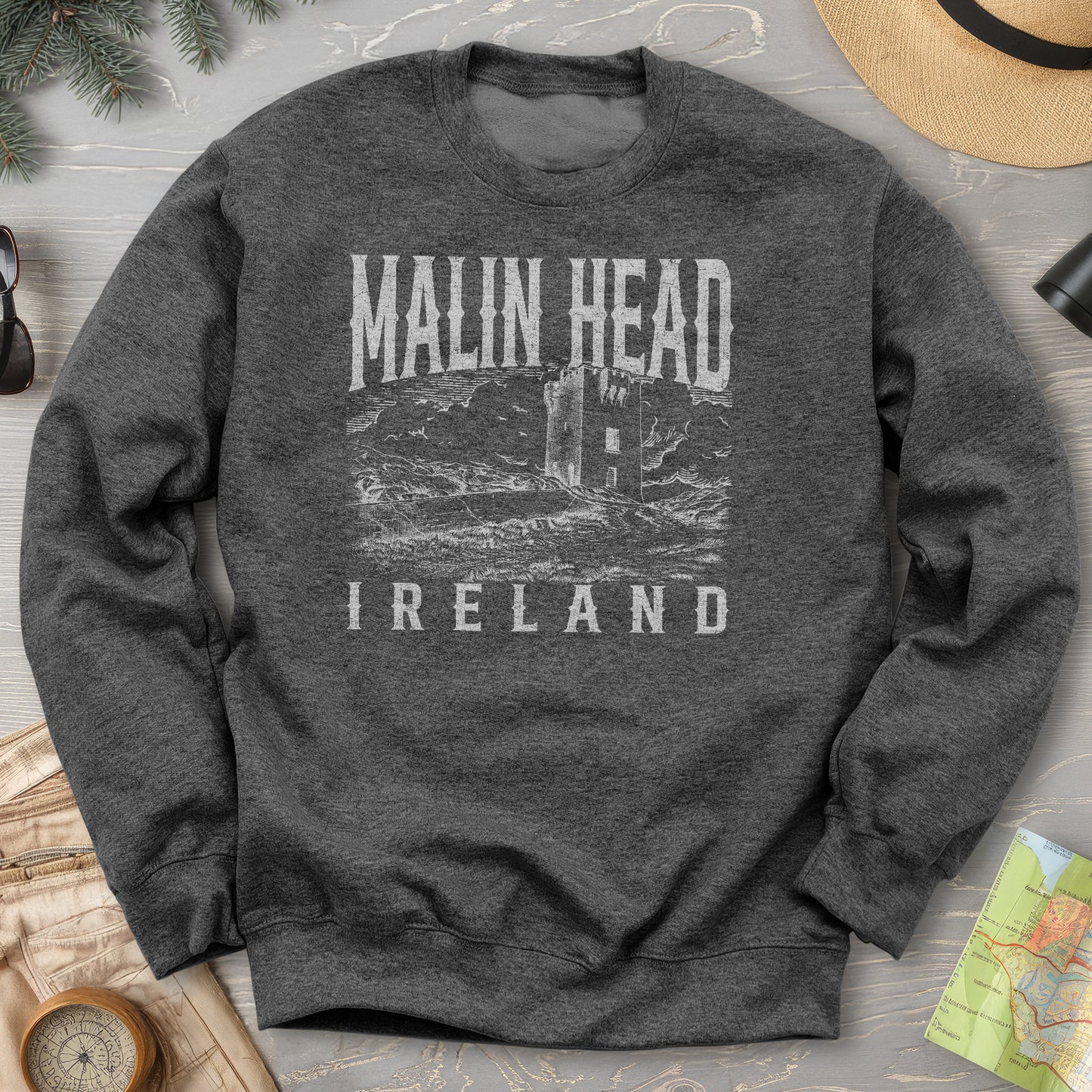 Malin Head Ireland Sketch Sweatshirt