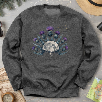 Moonlit Highland Thistles Sweatshirt