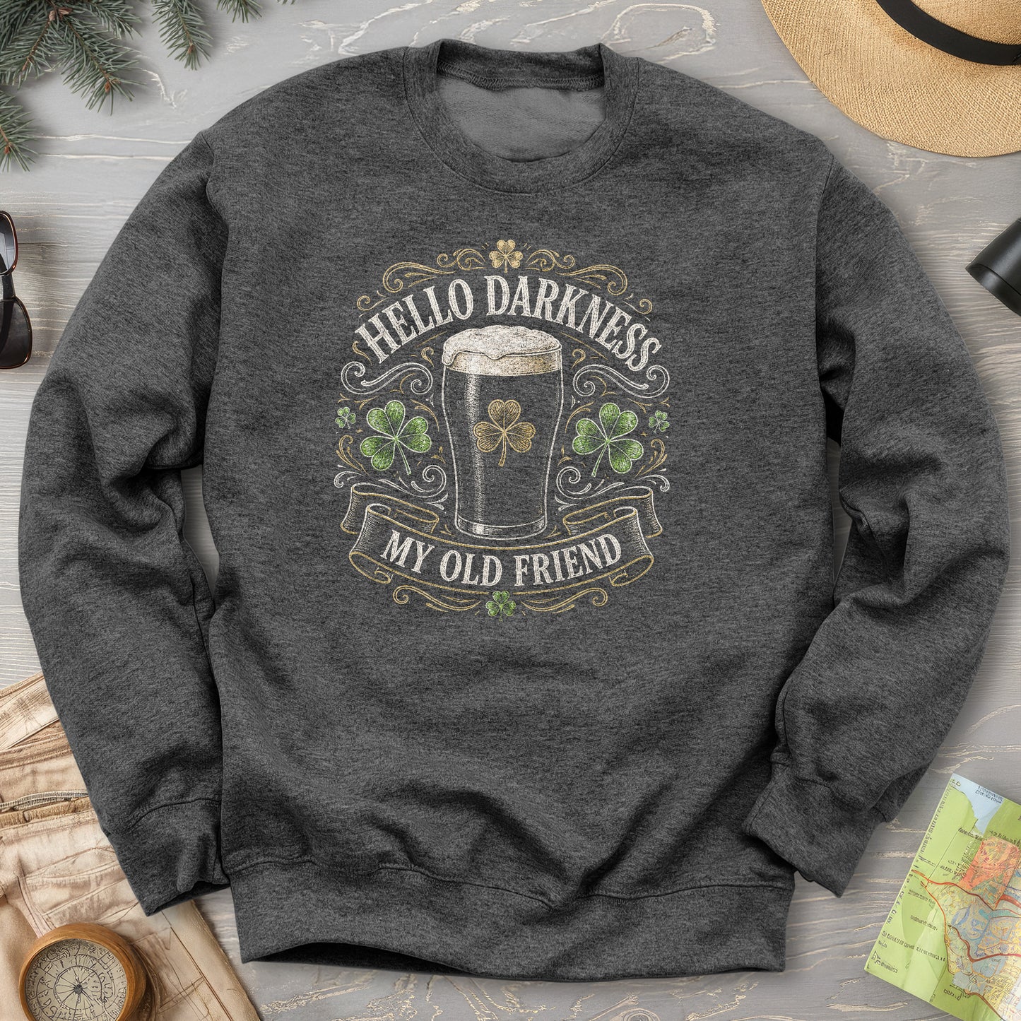 Darkness My Old Friend Irish Sweatshirt