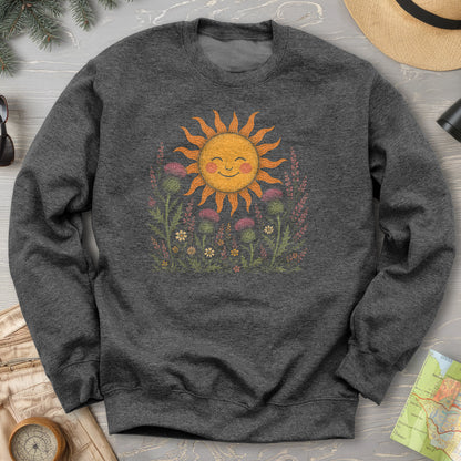 Happy Sun Thistles Sweatshirt