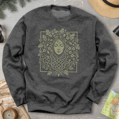 Green Goddess Crest Sweatshirt