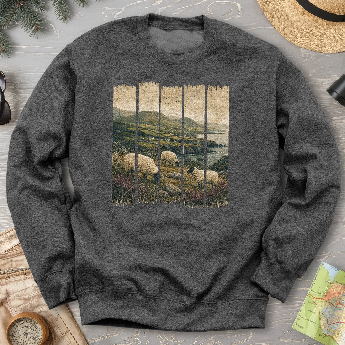 Ireland Sheep Panels Sweatshirt