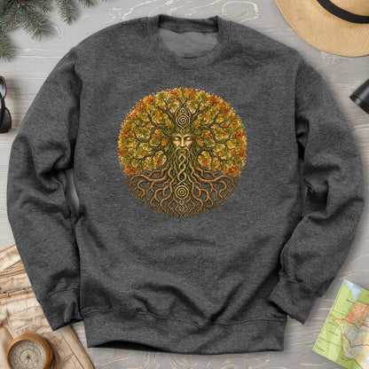 Green Man Autumn Bloom Sweatshirt