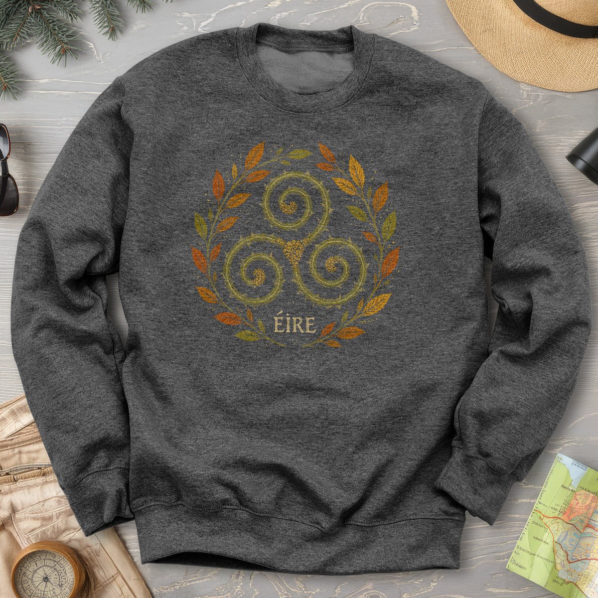 Éire Autumn Spiral Sweatshirt