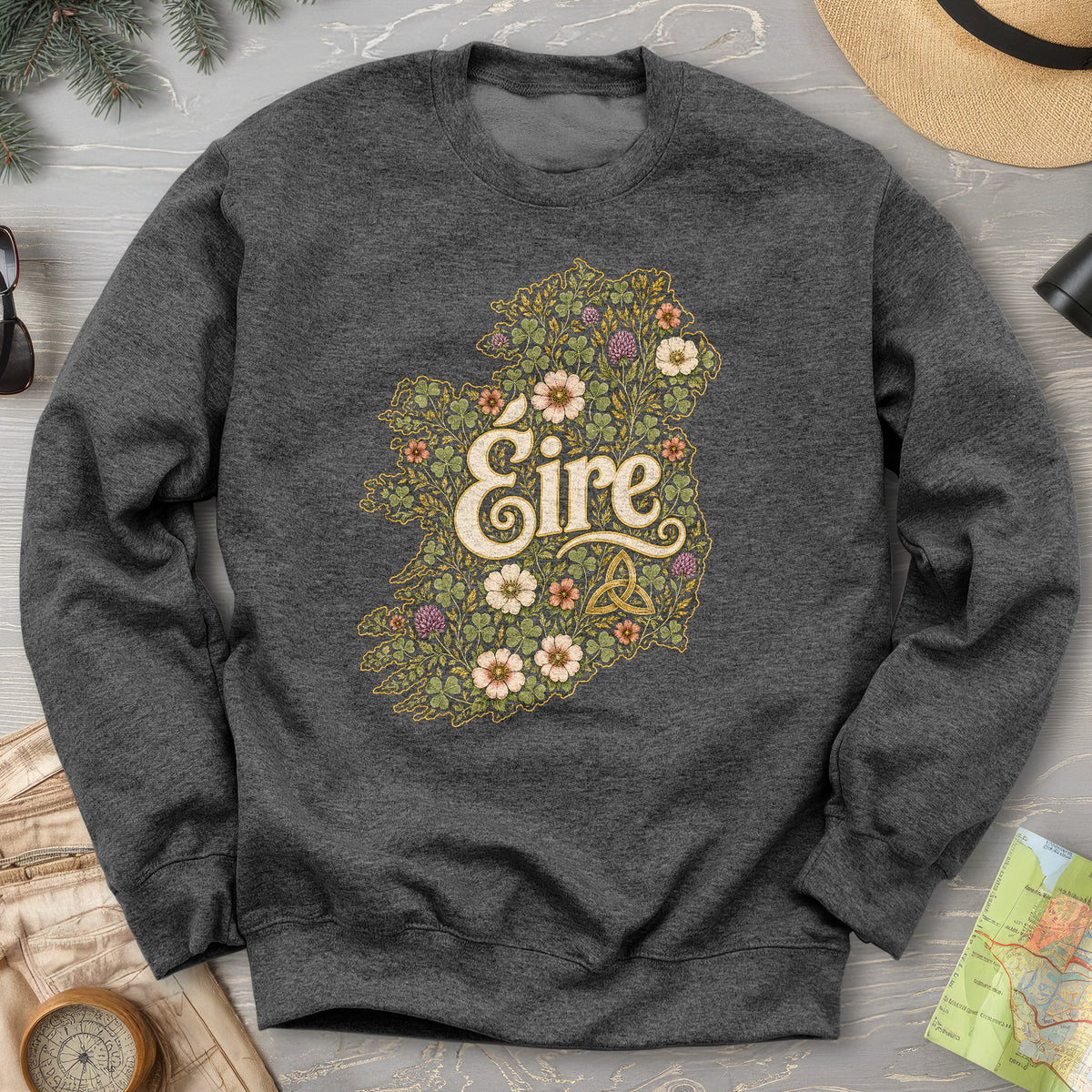Éire Floral Map Sweatshirt