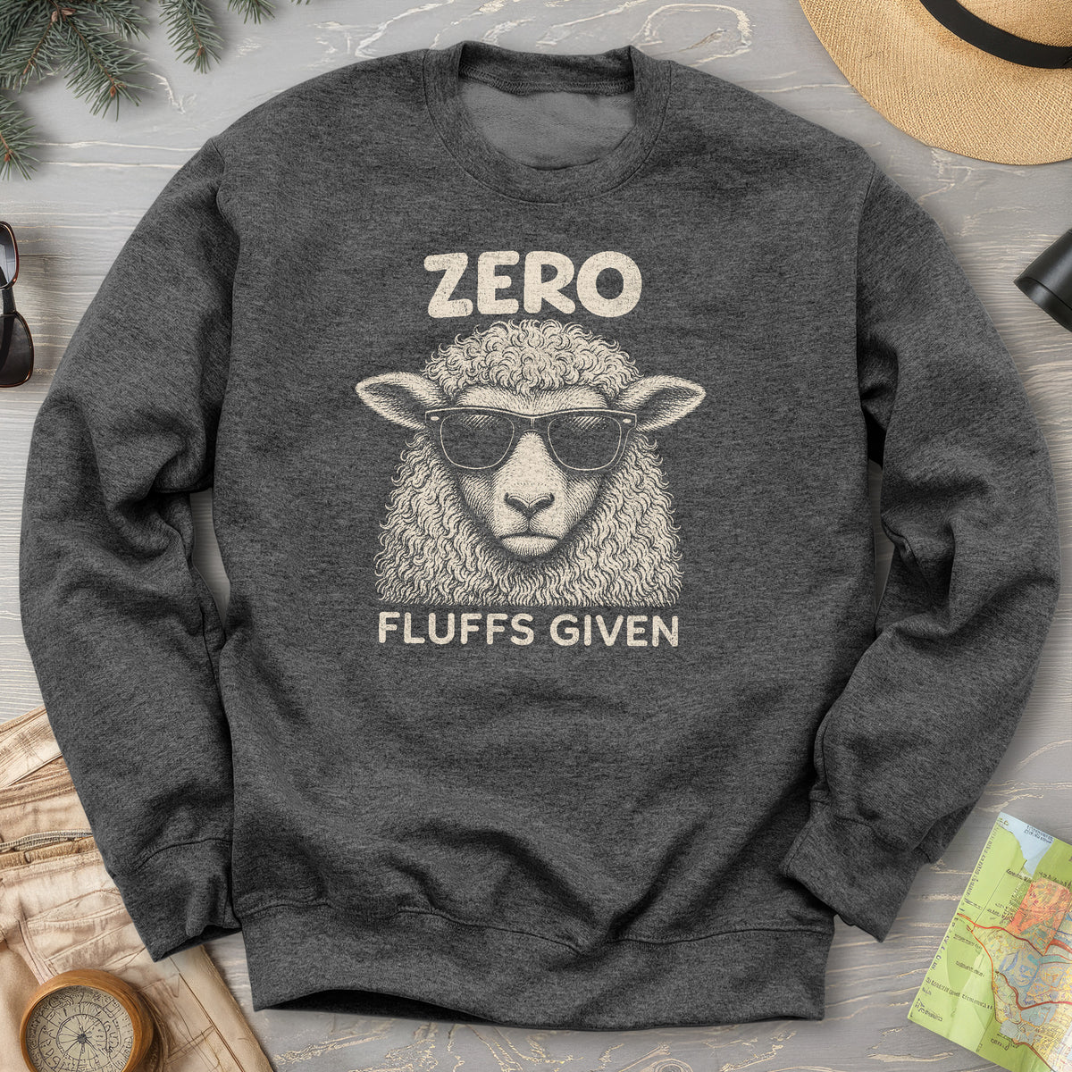 Zero Fluffs Given Sweatshirt