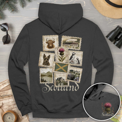 Scotland Vintage Stamps Hoodie