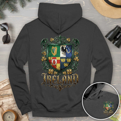 Irish Gothic Arms Front/Back Print Hoodie