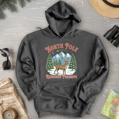 North Pole Reindeer Preserve Hoodie