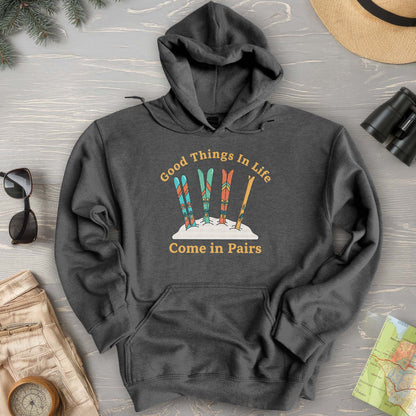Good Things Come In Pairs Ski Hoodie