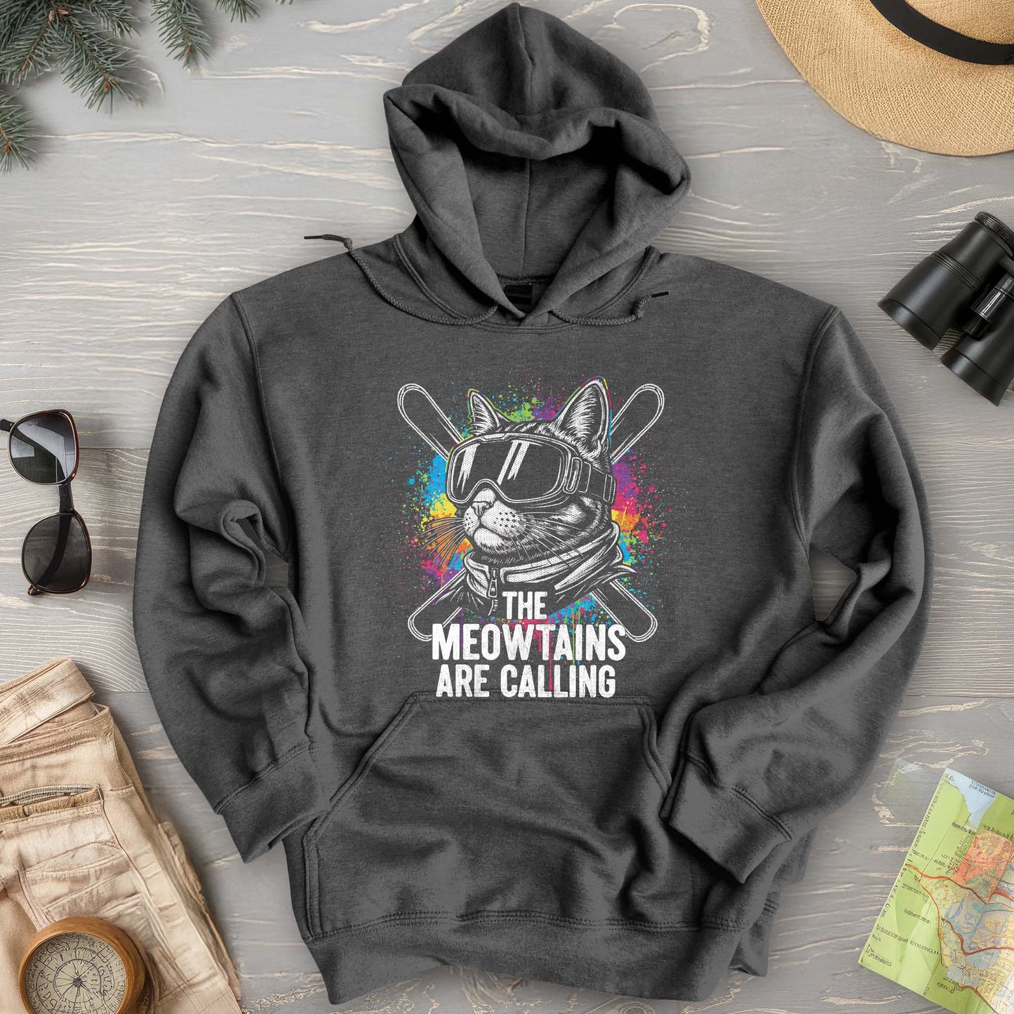 The Meowtains are Calling Hoodie