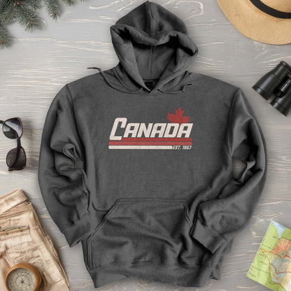 Canada Retro Stripe Hoodie