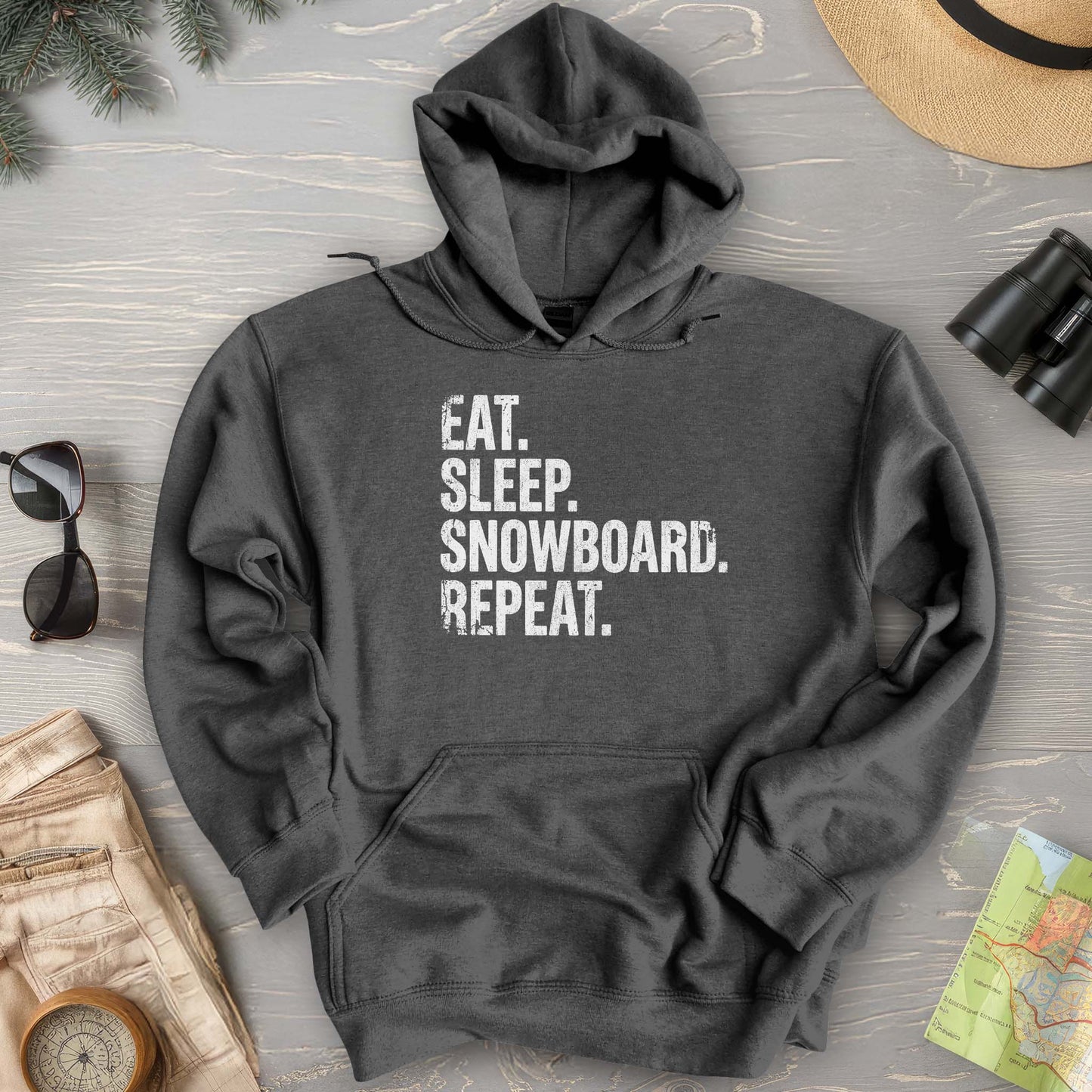 Eat Sleep Snowboard Hoodie
