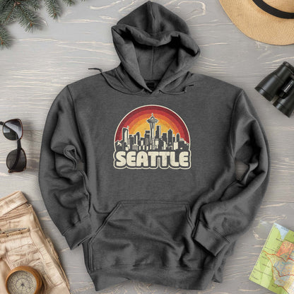 Seattle Retro Sunset Hoodie