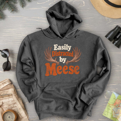 Distracted By Meese Antlers Hoodie