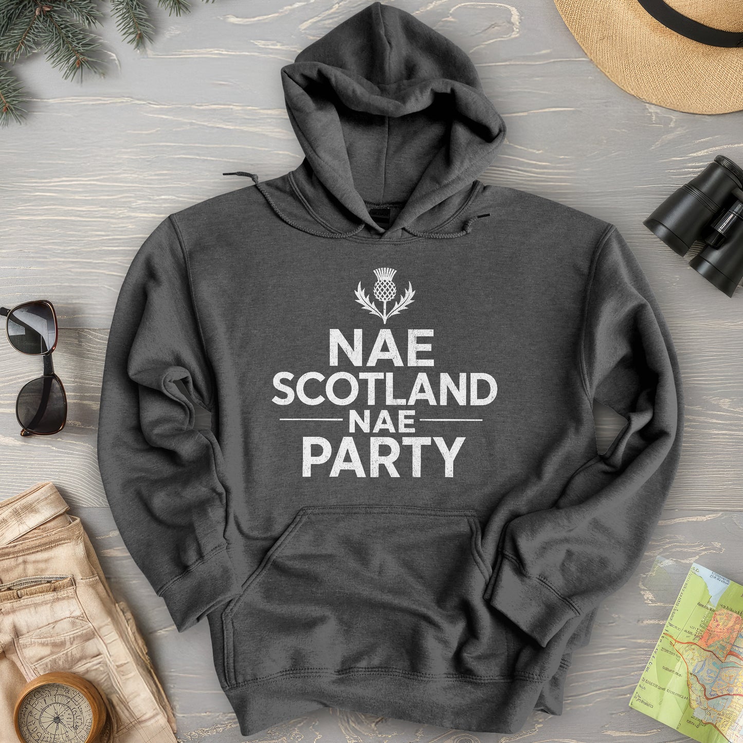 Nae Party Thistle Hoodie