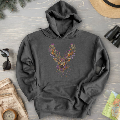 Floral Stag Hoodie