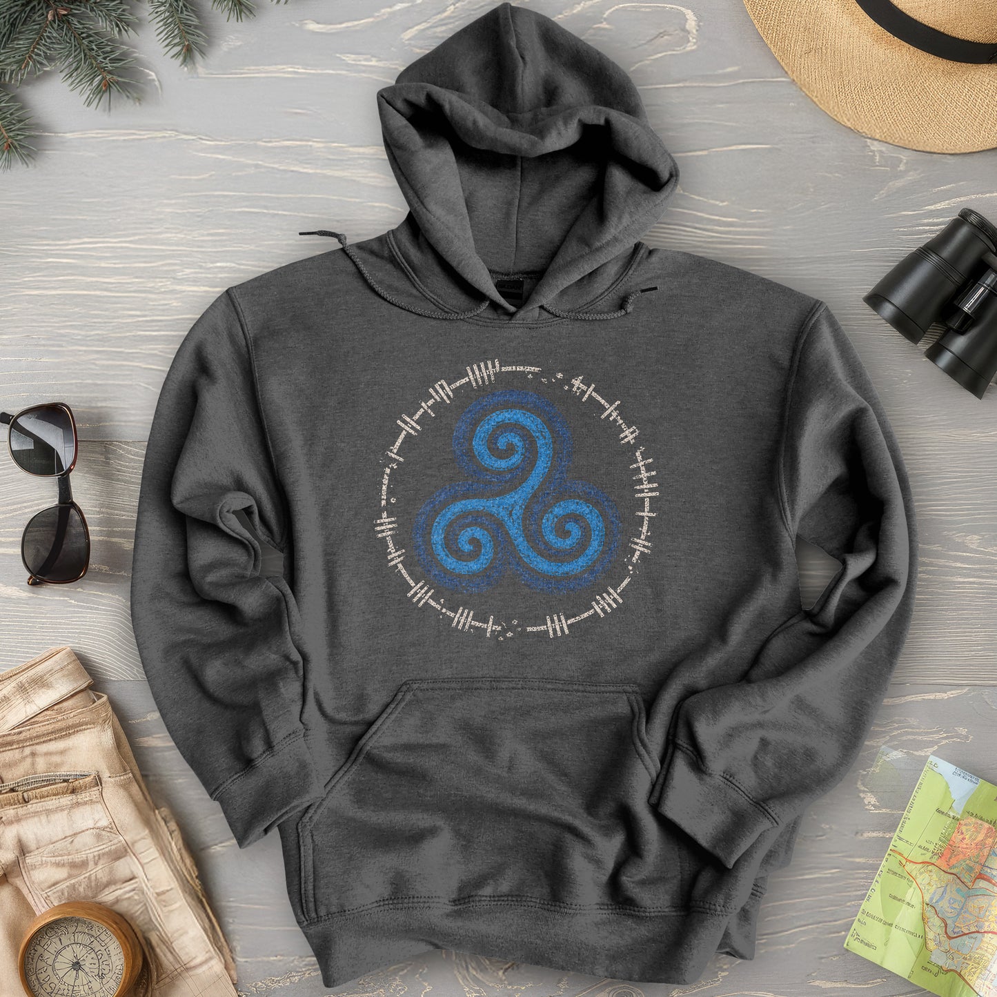 Triskele Ogham Hoodie
