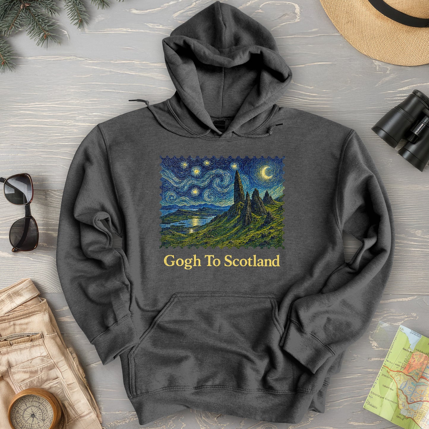 Gogh To Scotland Hoodie