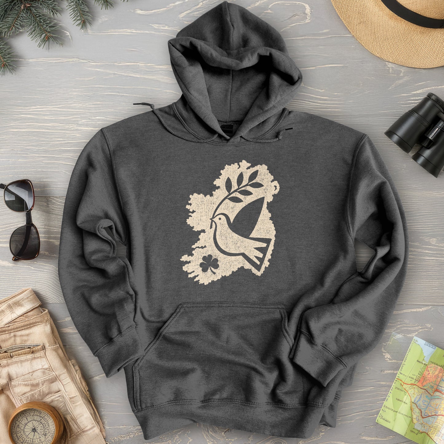 Éire Olive Branch Hoodie
