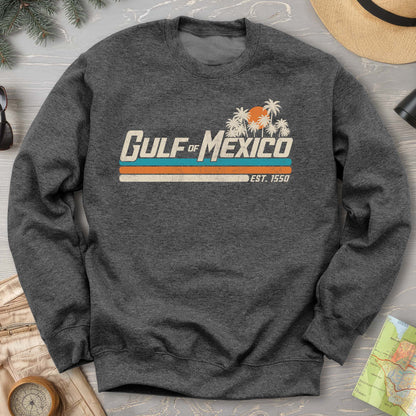 Gulf of Mexico Retro Stripe Crewneck Sweatshirt