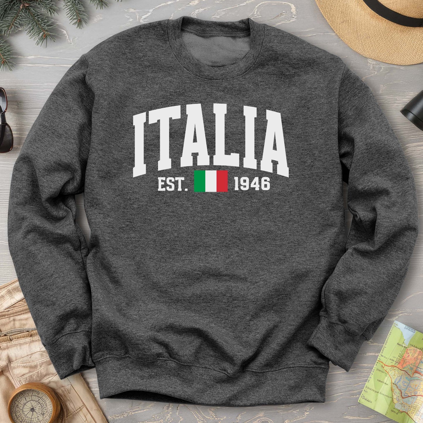 Italia Varsity Flag Sweatshirt